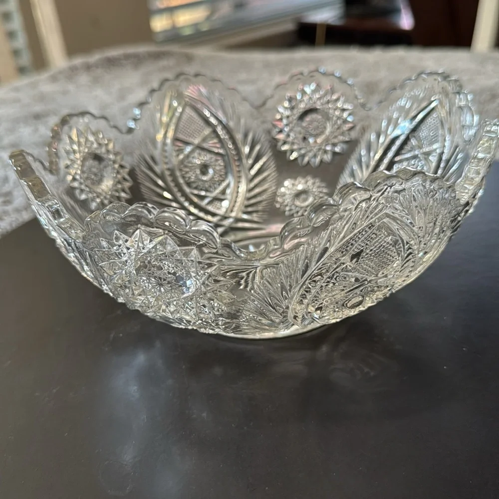 Vintage Early American‎ Glass bowl Atlanta Westmoreland Specialty Company 228